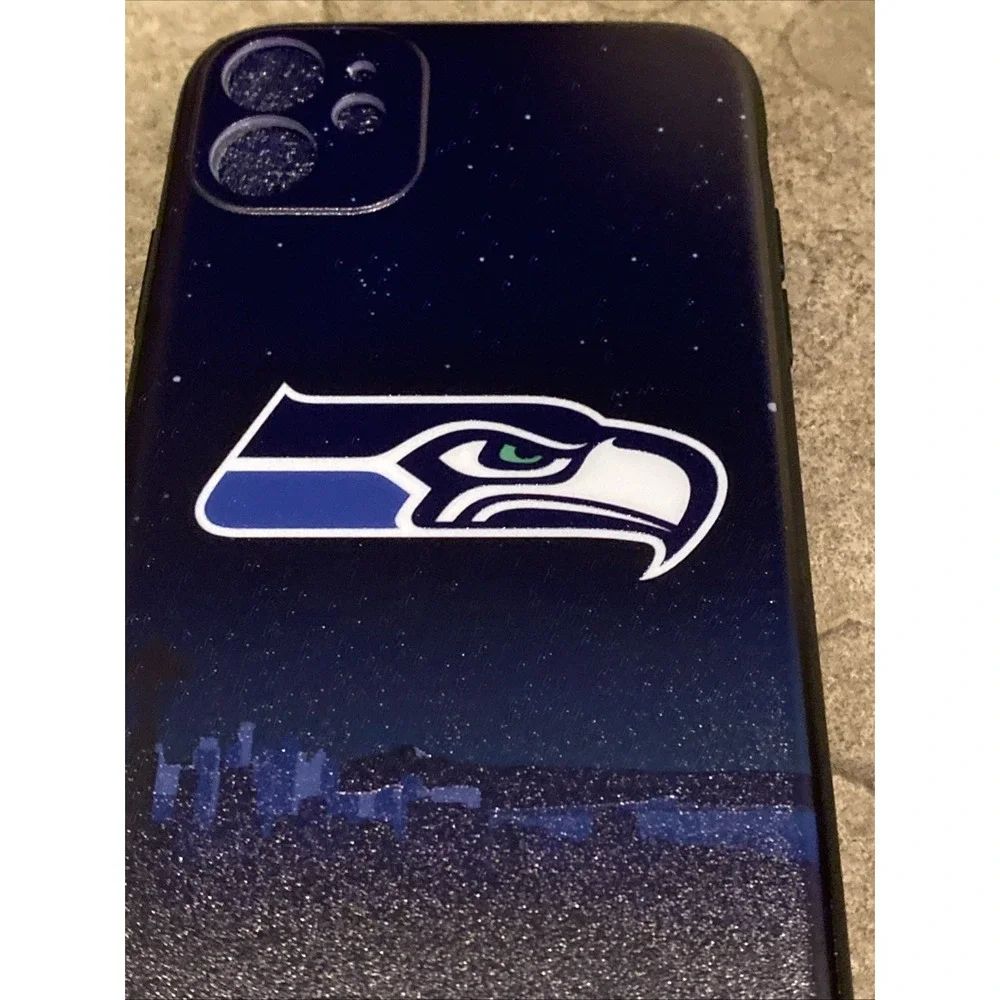 Seattle Seahawks iPhone 11 Case Navy Blue‎ Logo Hard Shell Cover